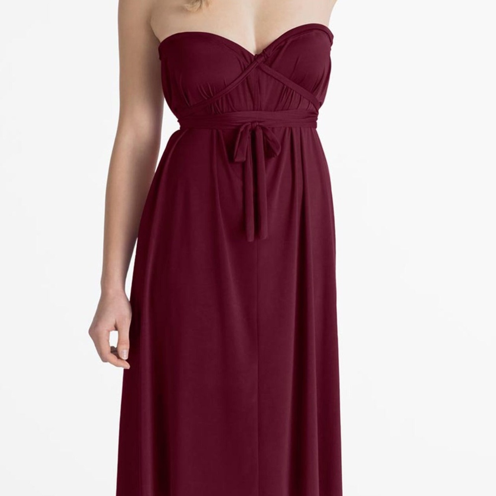 Ivy Burgundy Wine Maxi Convertible Dress